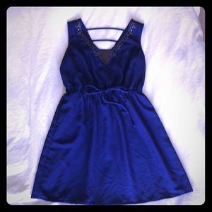 Blue dress with embellishments